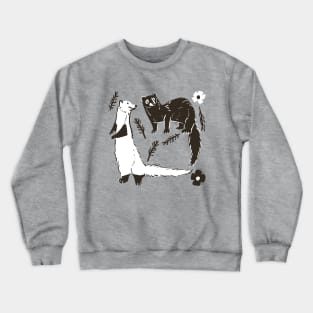 Fisher Martens in cream and chocolate Crewneck Sweatshirt